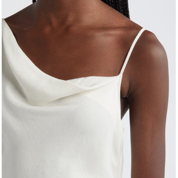 RAILS Jackie Asymmetric neck slip dress ivory lotus color size small. - Picture 4 of 6